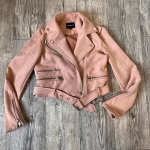 Pink biker jacket